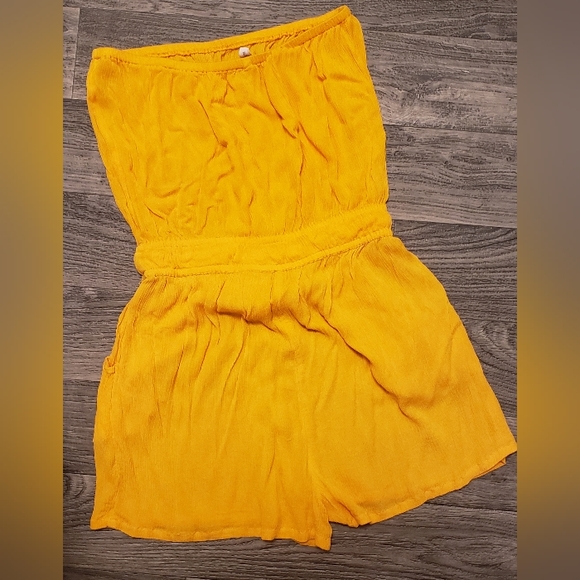 ELAN BANDEAU ROMPER | Size Small | Tangerine 🍊 - Picture 2 of 5